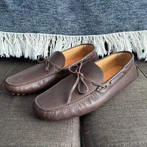 Brunello Cucinelli - Leather Driving Shoes - Brown